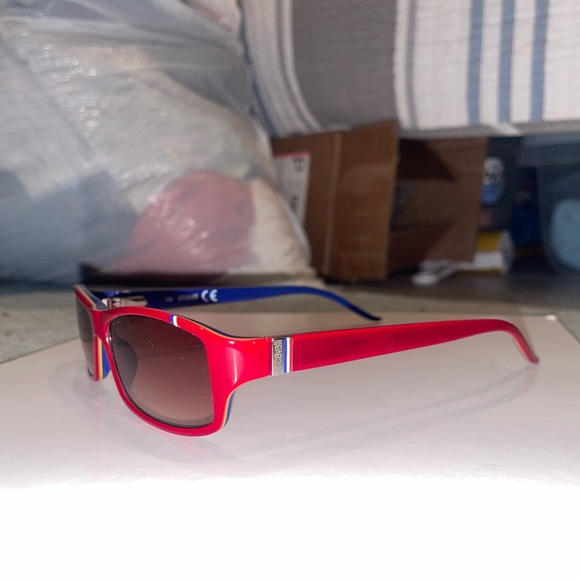 ✨ NOS Just Cavalli JC183 Red & Blue Oval Sunglasses | Pristine NWOT ✨ - Picture 5 of 16